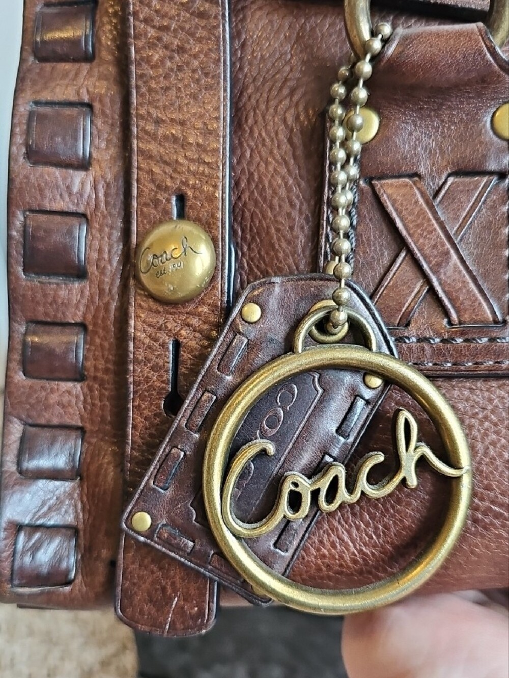 Coach 2007 Legacy Thompson Karee Flap Bag 11375 | Archival Mahogany - Picture 4 of 11